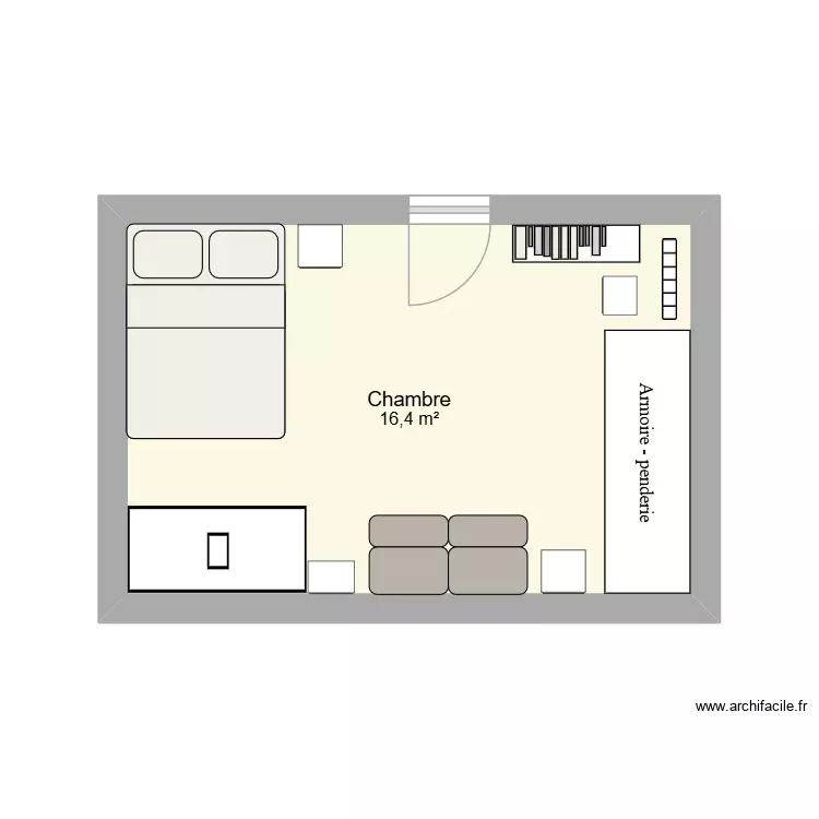 ma chambre 2. Plan de 1 Pièce et 16 m² ma chambre 2. Plan de 1 Pièce et 16 m²