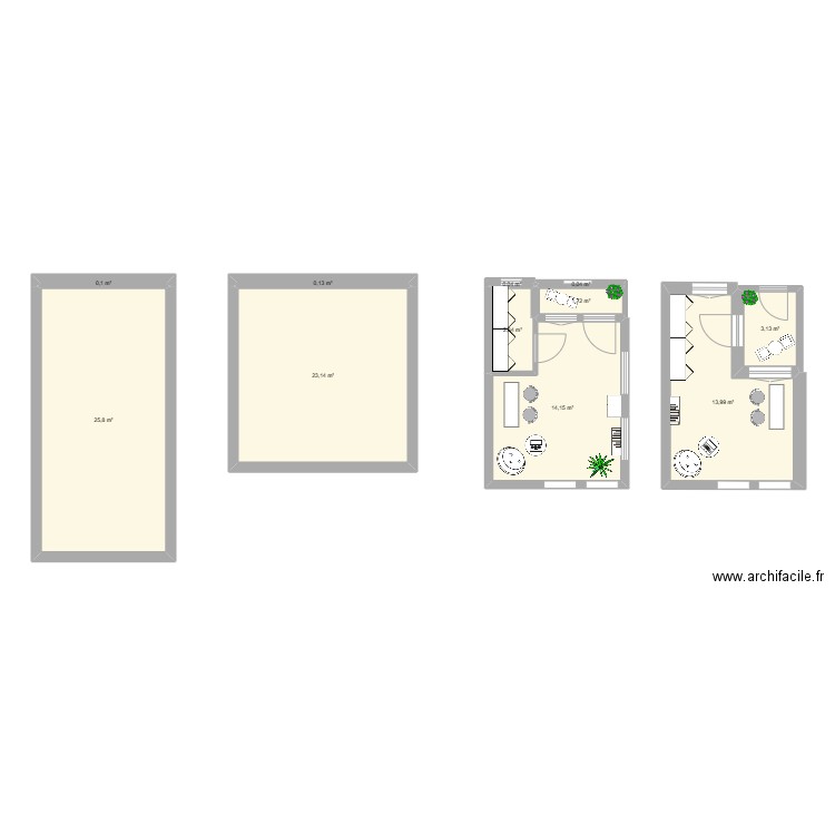 maison. Plan de 11 pièces et 88 m2
