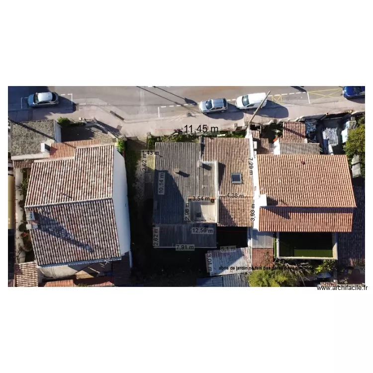 plan de masse cot&eacute;. Plan de 