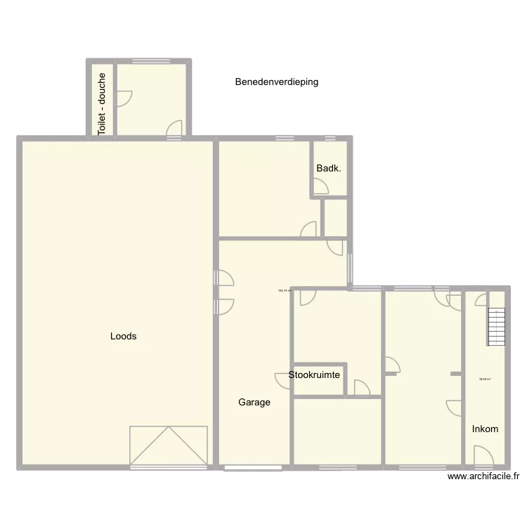 Ooigem - Oostrozebeeksestraat 141 beneden. Plan de Ooigem - Oostrozebeeksestraat 141 beneden. Plan de