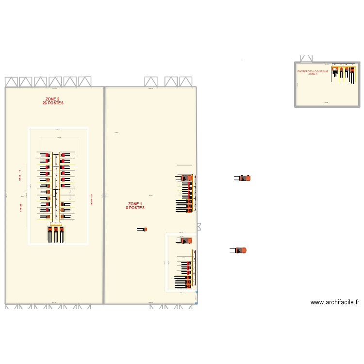 IDF SUD GEODIS BCR V4. Plan de 4 pièces et 2088 m2