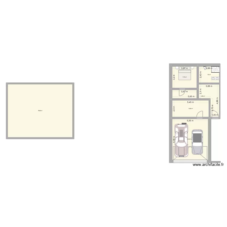 essai 1. Plan de 6 Pièces et 156 m²