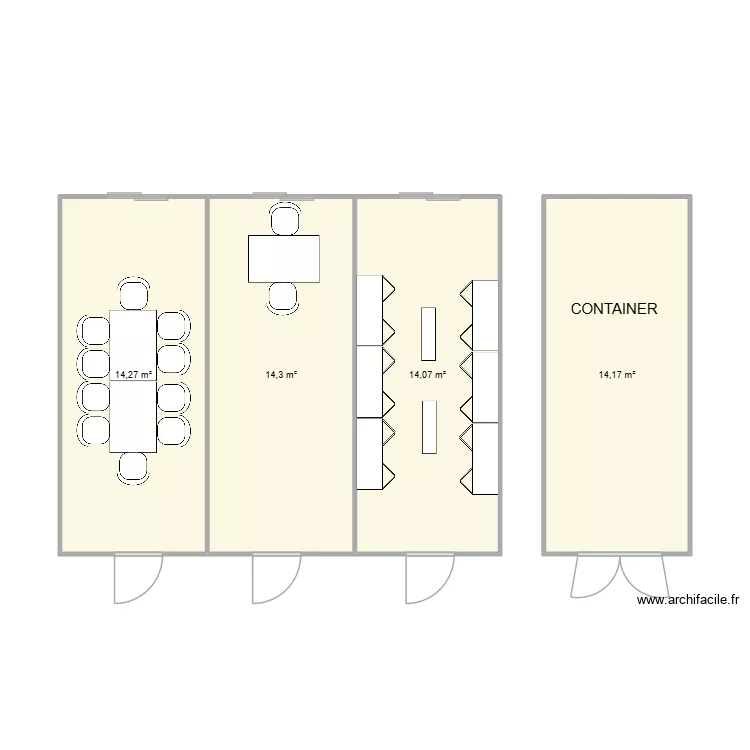 ARKEMINE CHANTIER THIZY LES BOURG. Plan de 