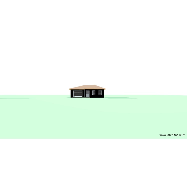 maison 3. Plan de 6 pièces et 68 m2