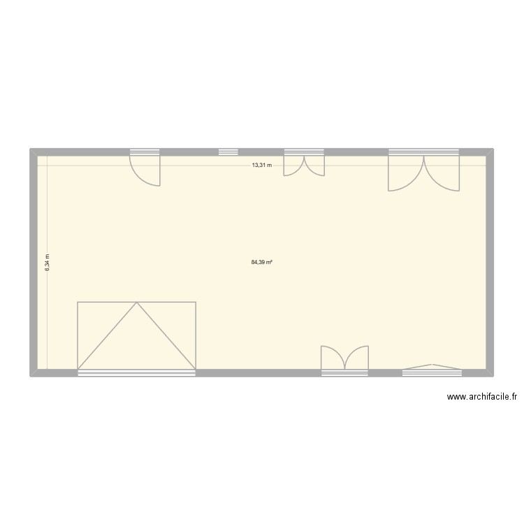 maison ducoin. Plan de 1 pièce et 84 m2