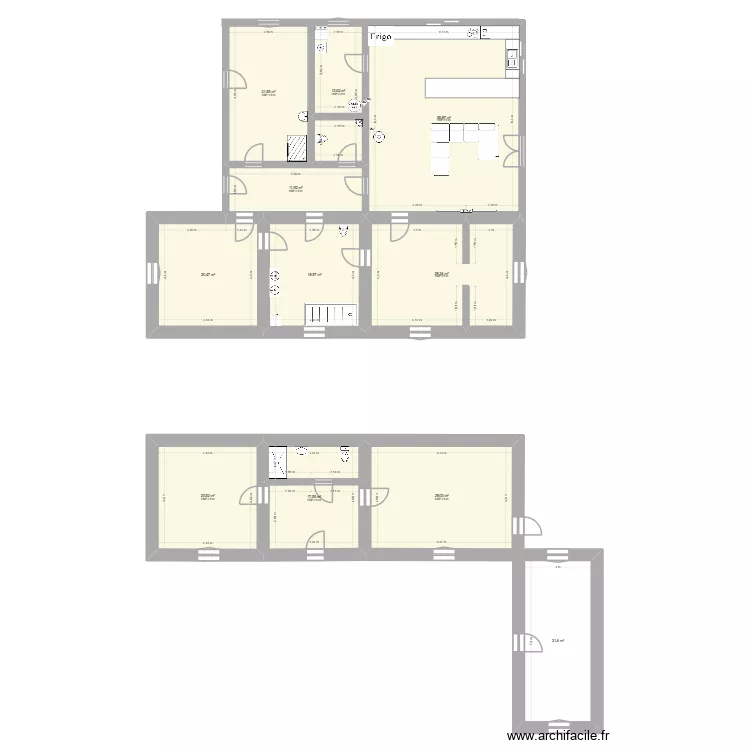 Pimarlet. Plan de 11  et 258 m²