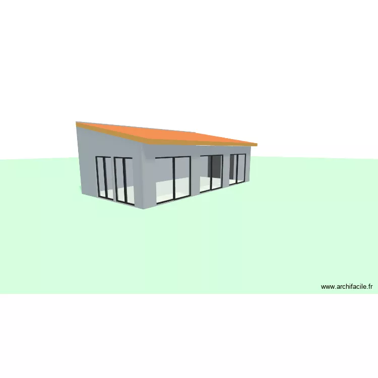 d&eacute;pendance. Plan de 1  et 44 m²