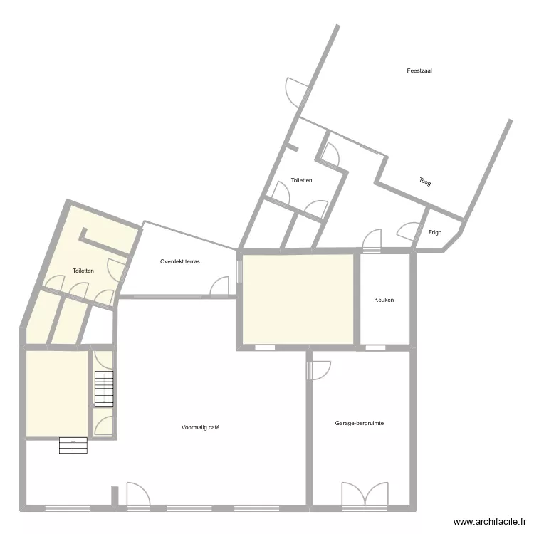 Wielsbeke - Rijksweg 295. Plan de 6 pièces et 49 m²