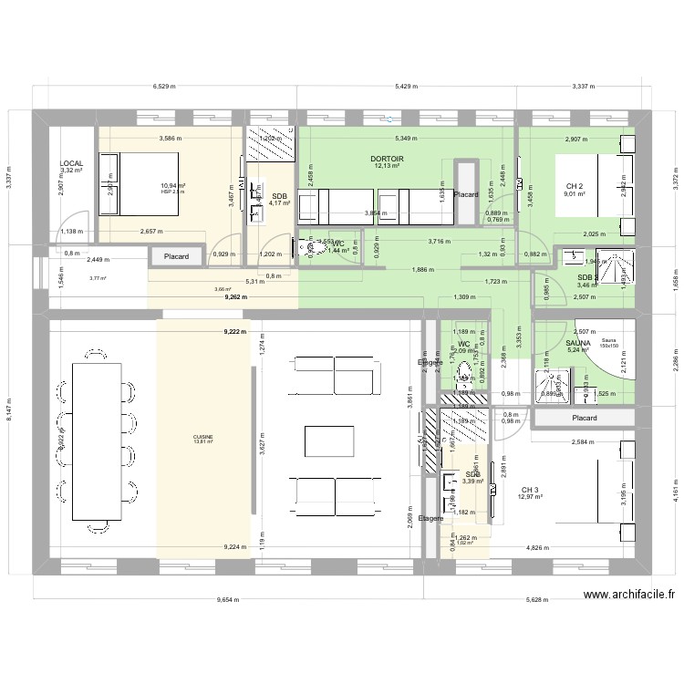 LOU BERCAIL - Mai 2025. Plan de 20 pièces et 146 m2