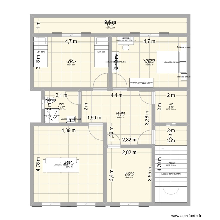 Cit&eacute; cheik osman. Plan de 0 pièce et 0 m2