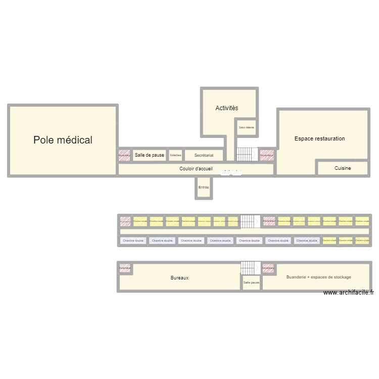 Institut. Plan de 0 pièce et 0 m2