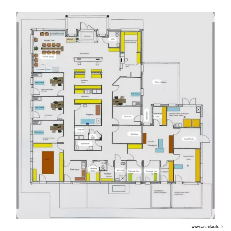 clinique mixte 2. Plan de 