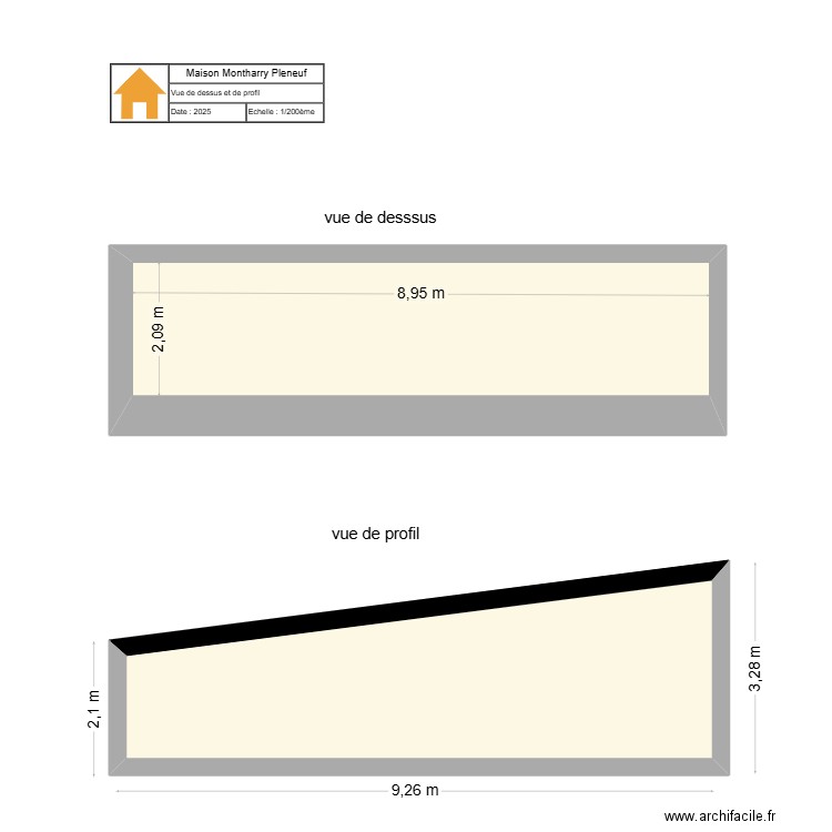 VERSION2025. Plan de 2 pièces et 39 m2