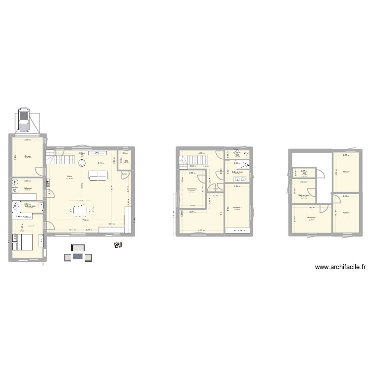 id&eacute;e plan 2. Plan de 0 pièce et 0 m2