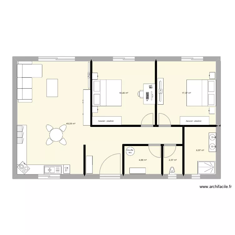 exee. Plan de 6 pièces et 100 m² exee. Plan de 6 pièces et 100 m²