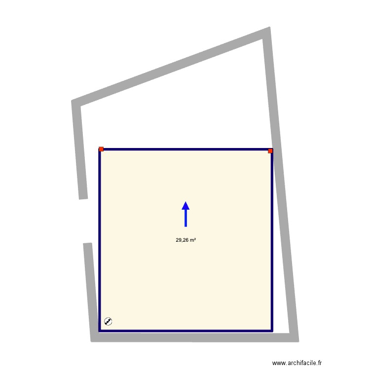 Robert webb v2. Plan de 1 pièce et 29 m2
