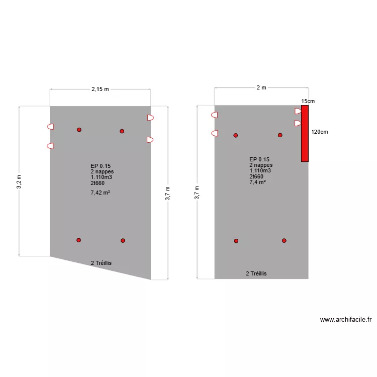 salle de traite conche 5. Plan de 