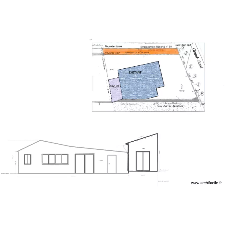 DP2 plan de masse. Plan de DP2 plan de masse. Plan de