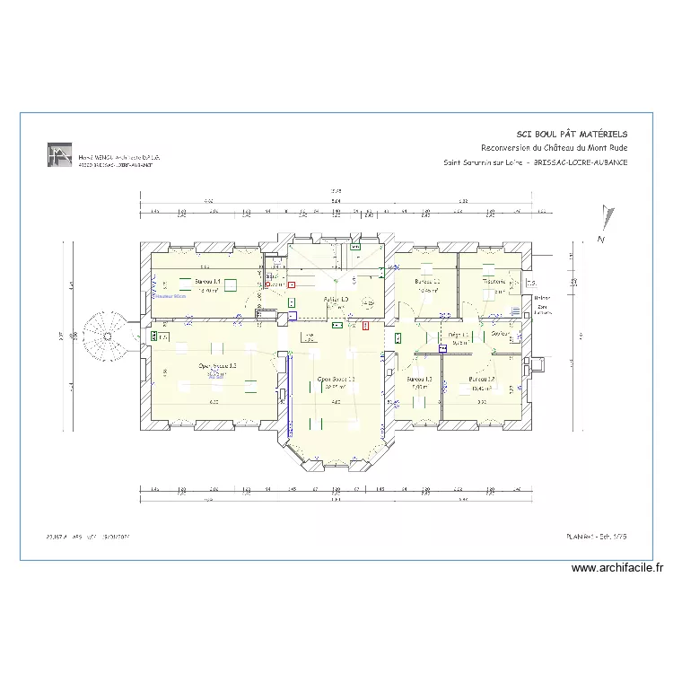 Plan Electrique R+1 Mont Rude APS 04. Plan de Plan Electrique R+1 Mont Rude APS 04. Plan de