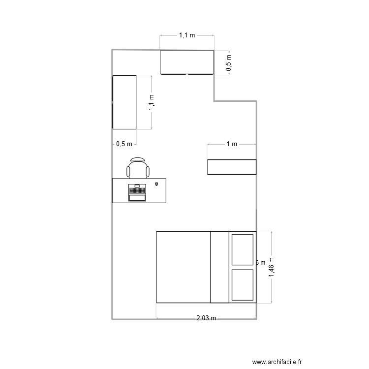 chambre TIM. Plan de 0 pièce et 0 m2