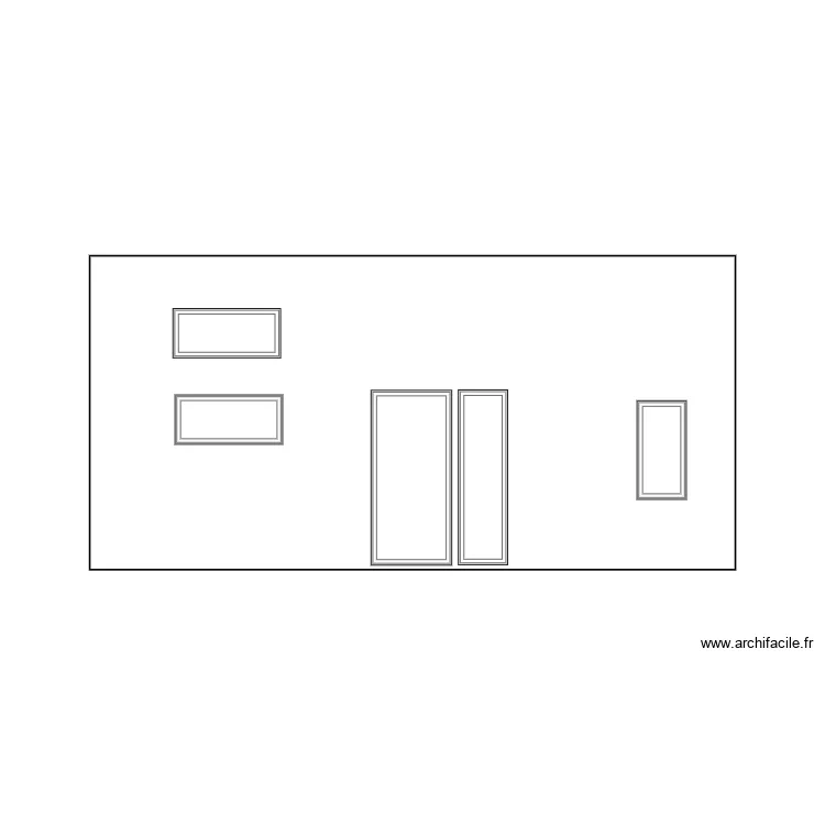 Plan de coupe grande face. Plan de 