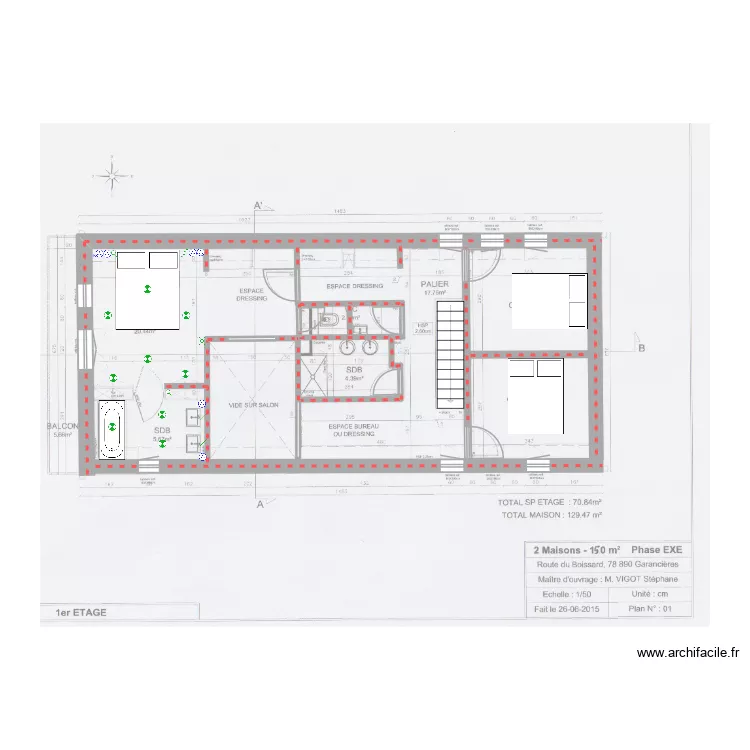 maison vigot step. Plan de 