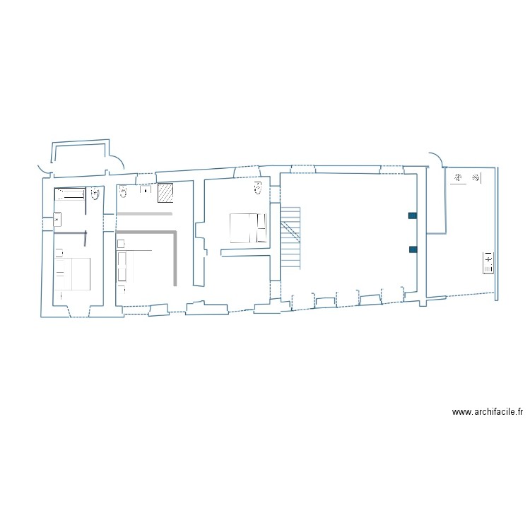 RDC. Plan de 0 pièce et 0 m2