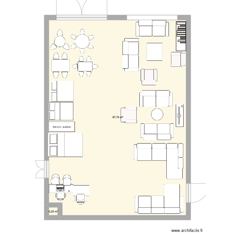 plan point de vente enseigne stage. Plan de 0 pièce et 0 m2