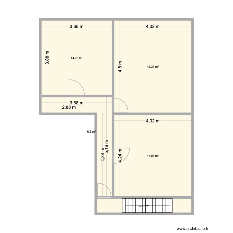 étage. Plan de 0 pièce et 0 m2