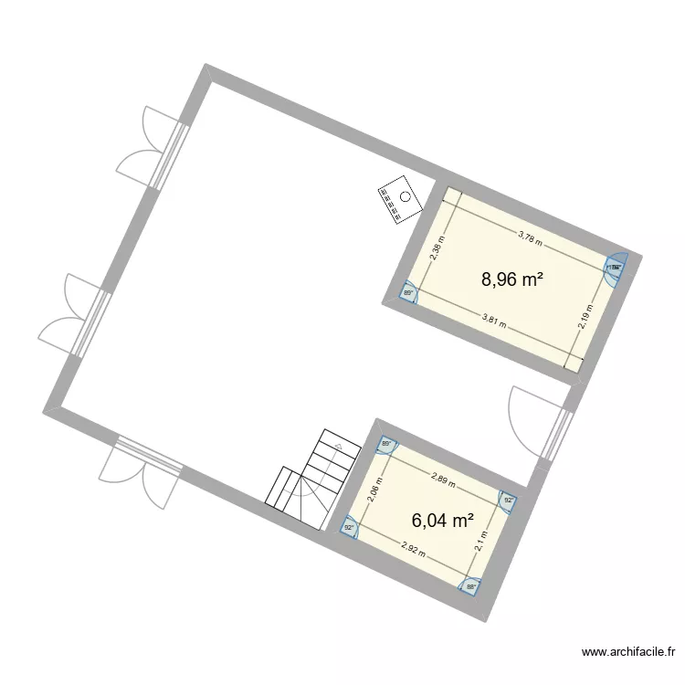 magny le hongre rdc 1. Plan de 2 et 15 m² magny le hongre rdc 1. Plan de 2 et 15 m²