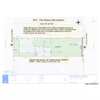 DP2 Plan Masse &eacute;tat existant de la cl&ocirc;ture