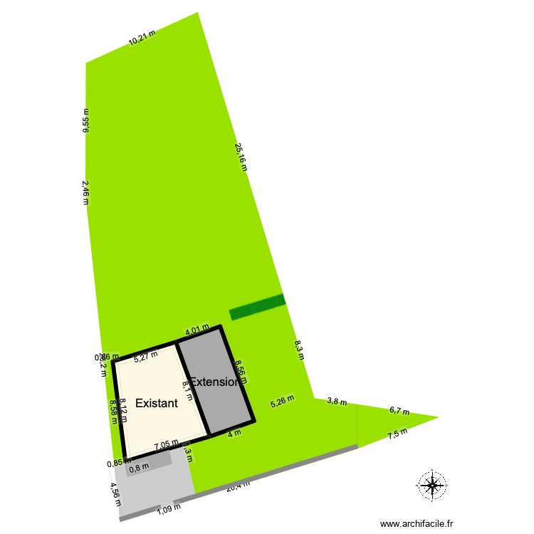 Plan de masse. Plan de 0 pièce et 0 m2