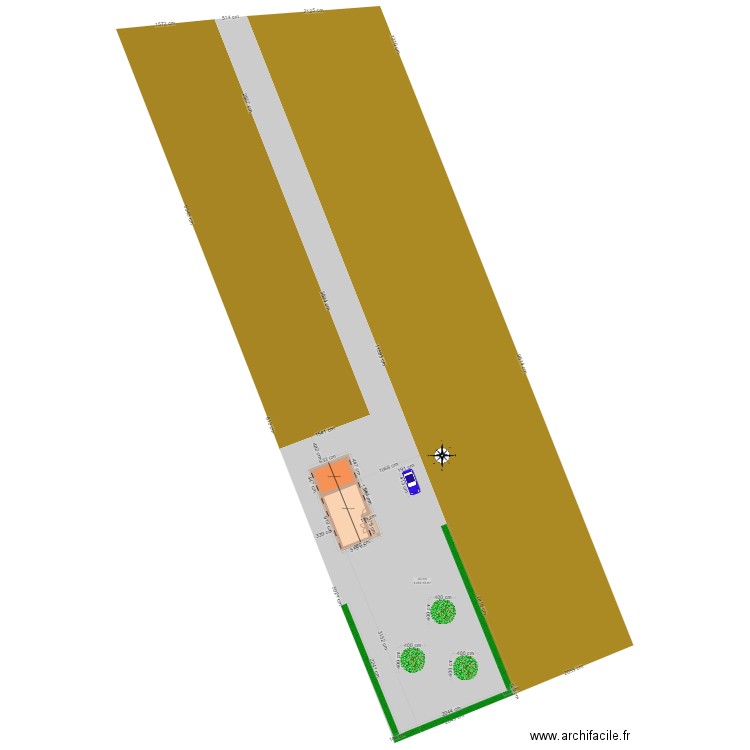 Plan masse Thibaut agrandissement 2. Plan de 0 pièce et 0 m2
