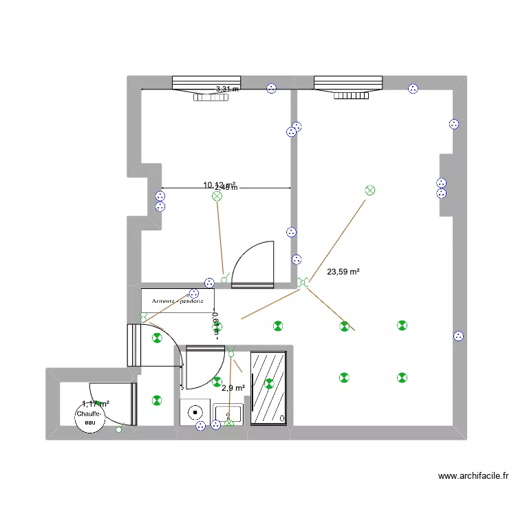 RECAMIER. Plan de 