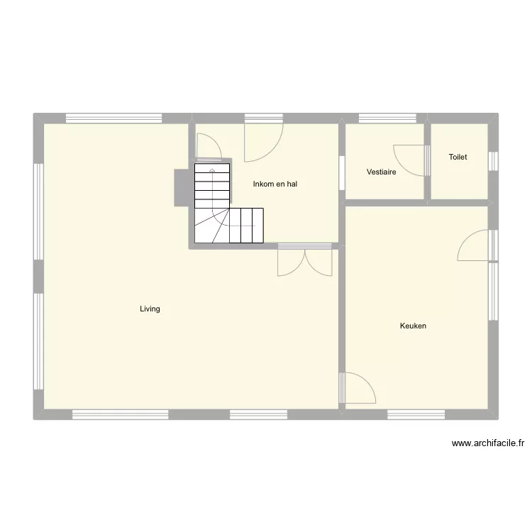 Knokke krekelpad 4 benedenverdieping. Plan de 