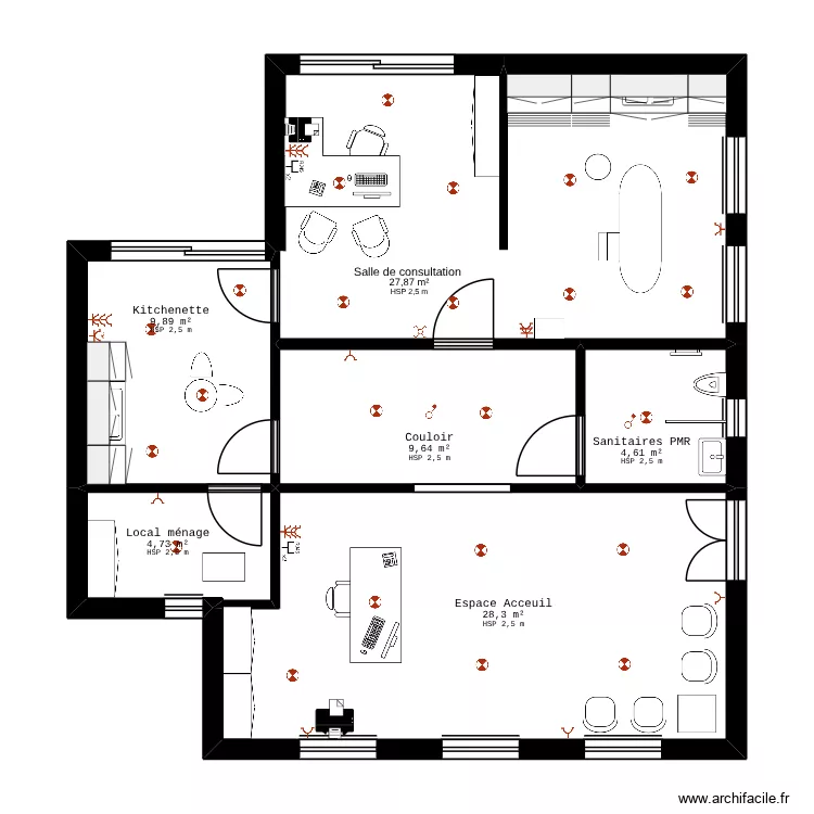 loub. Plan de 6  et 85 m²