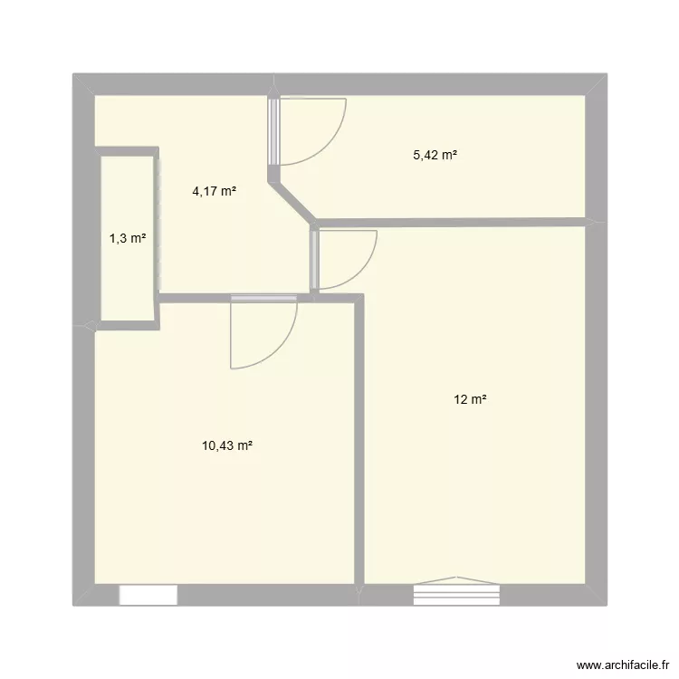MAYET ETAGE. Plan de 5 pièces et 33 m² MAYET ETAGE. Plan de 5 pièces et 33 m²