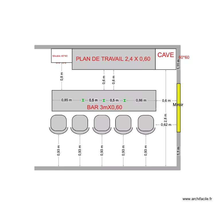 VDA BARELEC - IMPLANTATION AU SOL. Plan de 