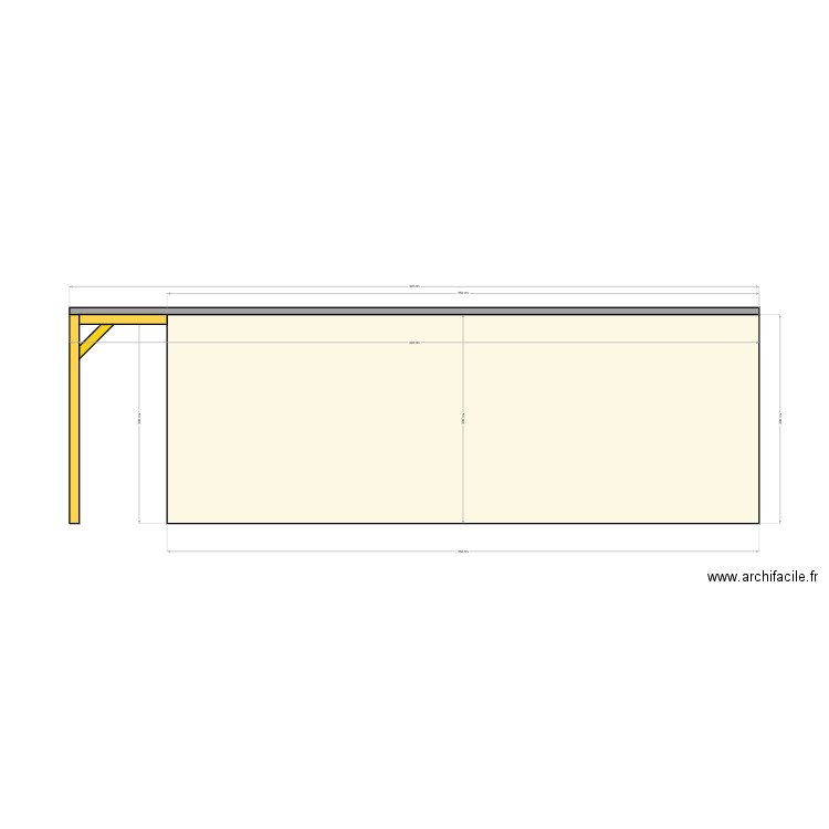 VUE DE GAUCHE. Plan de 0 pièce et 0 m2