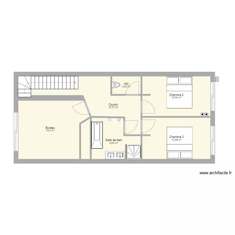 Villa 2 R+1 PC specialisées. Plan de Villa 2 R+1 PC specialisées. Plan de
