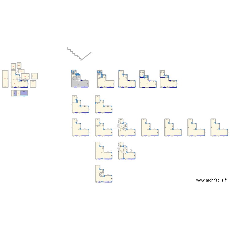 241016_RDC_VA01. Plan de 43 pièces et 693 m2