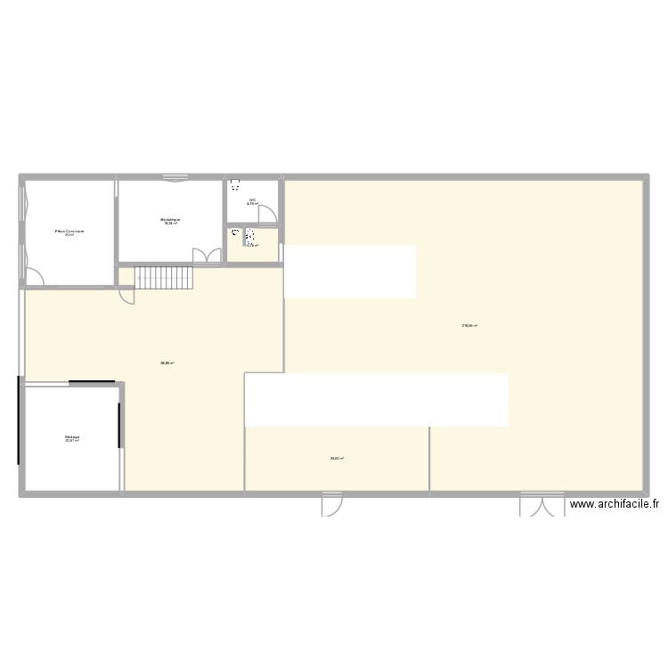 OULES CMEB RdeC projet 2. Plan de 8 pièces et 397 m2