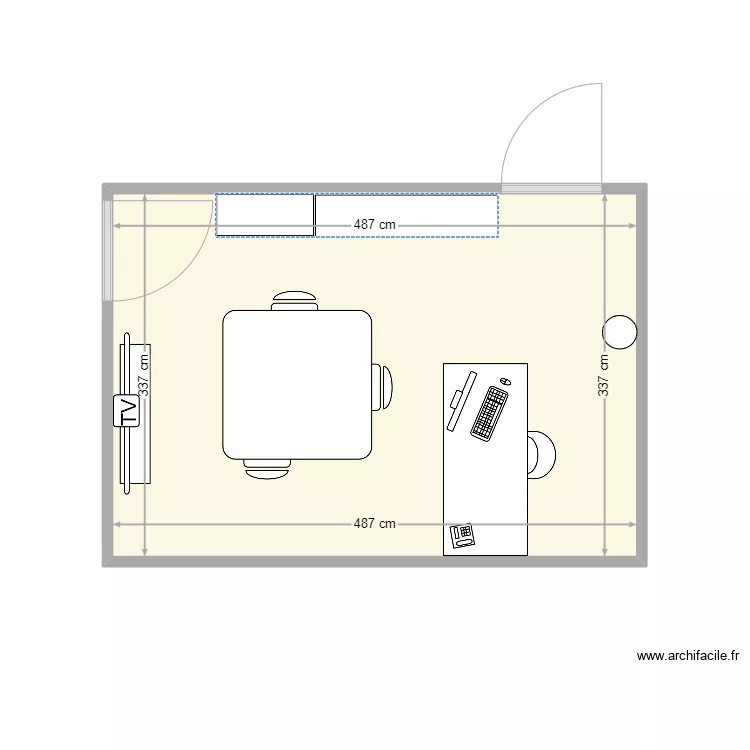 bureau Herv&eacute; PROPOSITION AMENAGEMENT. Plan de 