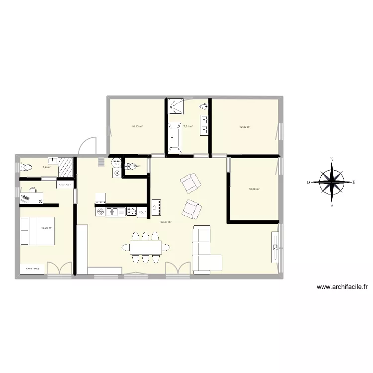 SCI 2. Plan de 8  et 125 m²