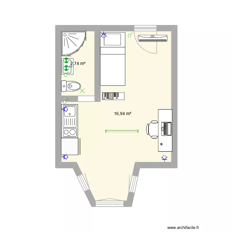 KOT 3. Plan de 2 et 20 m² KOT 3. Plan de 2 et 20 m²