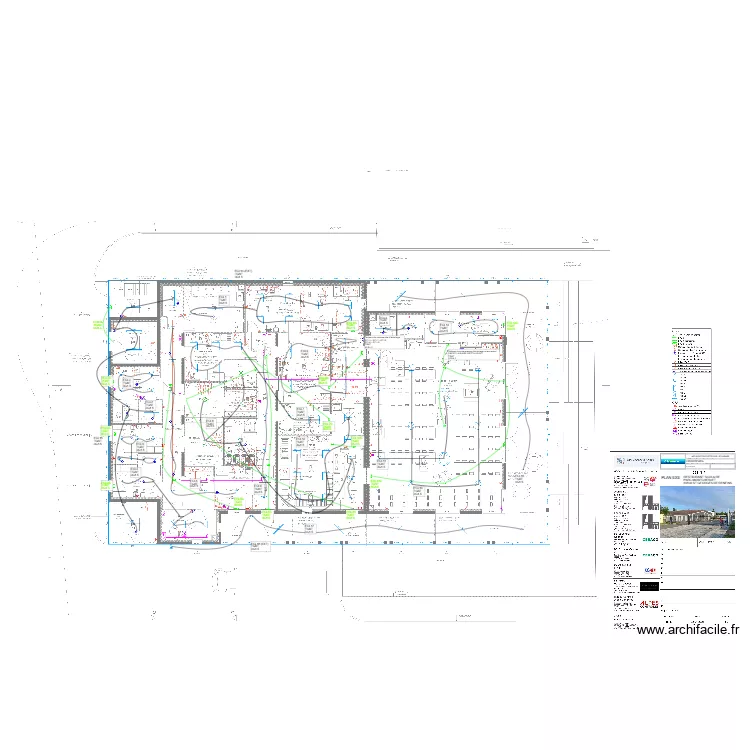 CUISINE CENTRALE - ECLAIRAGE. Plan de 
