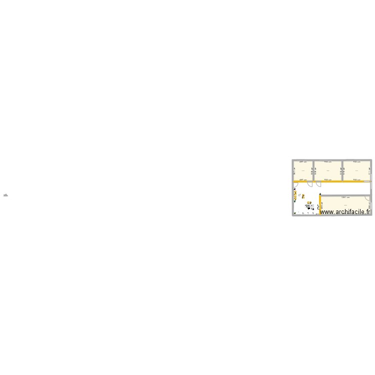 Bureau d'accueil et salle d'attente. Plan de 0 pièce et 0 m2