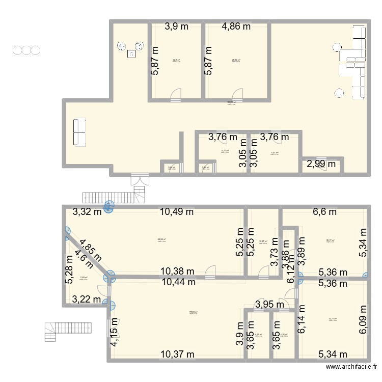 Plan Yenendy NERIUM. Plan de 16 pièces et 476 m2