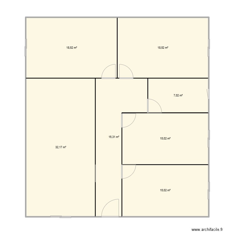 taoufik. Plan de 7 pièces et 122 m2