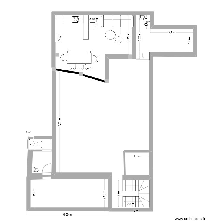 RIAD RDC 2. Plan de 0 pièce et 0 m2 RIAD RDC 2. Plan de 0 pièce et 0 m2